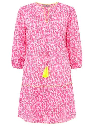 Zwillingsherz Kleid Sommerkleid Damen leicht und luftig Strandkleid Damen Sommer, Tunikakleid Damen, Hemdblusenkleid, Blusenkleid Tunika Kleid Ibiza Style Größe XL von Zwillingsherz