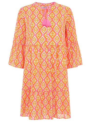 Zwillingsherz Kleid Sommerkleid Damen leicht und luftig Strandkleid Damen Sommer, Tunikakleid Damen, Hemdblusenkleid, Blusenkleid Tunika Kleid Ibiza Style Größe L/XL von Zwillingsherz