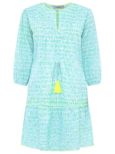 Zwillingsherz Kleid Sommerkleid Damen leicht und luftig Strandkleid Damen Sommer, Tunikakleid Damen, Hemdblusenkleid, Blusenkleid Tunika Kleid Ibiza Style Größe S von Zwillingsherz