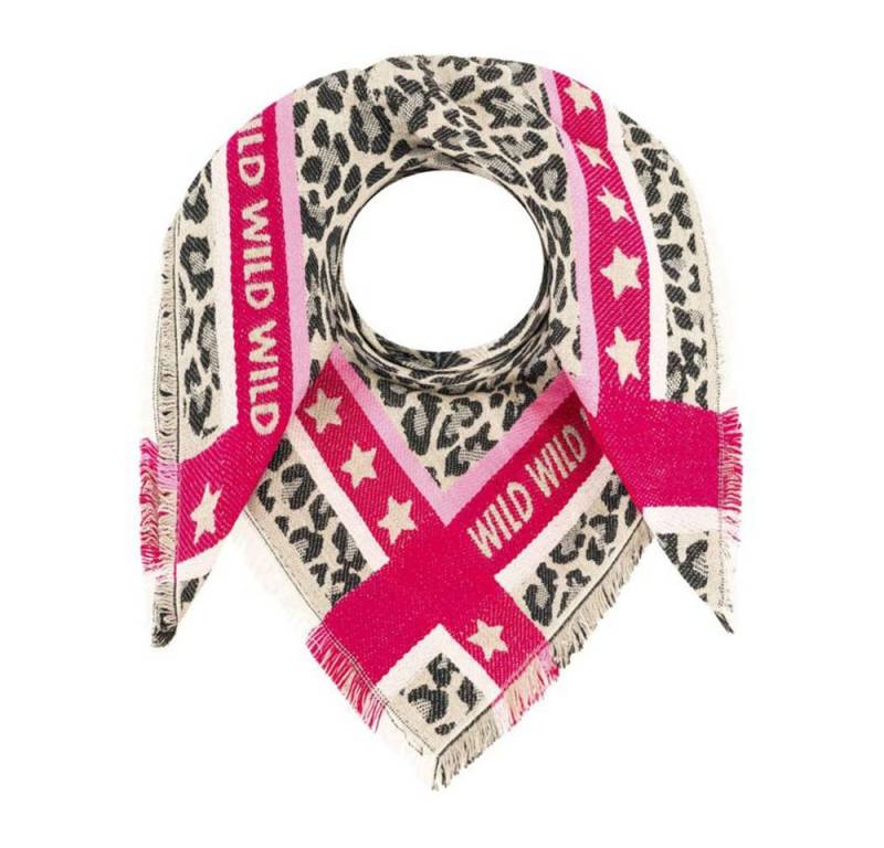 Zwillingsherz Modetuch Viereck Wollmix "Wild Star" von Zwillingsherz