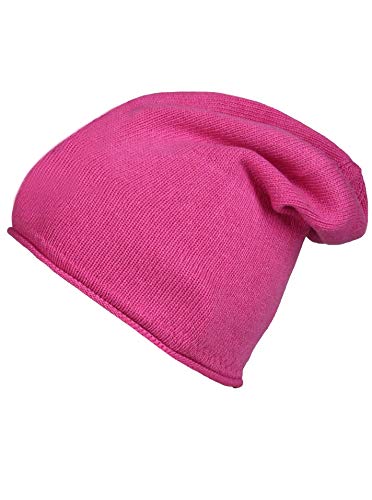 Zwillingsherz Mütze Beanie Slouch Kaschmir Damen Mädchen Uni - Hochwertige Cashmere Hat Kappe - Warme Haube mit weichem Fleece Frühling Herbst Winter von Zwillingsherz