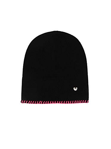 Zwillingsherz Mütze Beanie Slouch mit Kaschmir für Mädchen Uni - Hochwertige Cashmere Cap Kappe im Uni Design - Perfekt für Sommer Herbst Winter - Warme Haube mit weichem Fleece von Zwillingsherz