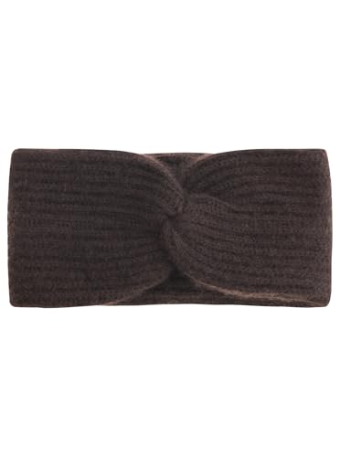 Zwillingsherz Rippen Stirnband aus 100% Kaschmir - Hochwertiges Grobstrick Kopfband Uni Design für Damen Frauen - Wolle - Ohrenschutz Haarband - Sport Freizeit warm weich - Frühjahr Herbst Winter von Zwillingsherz