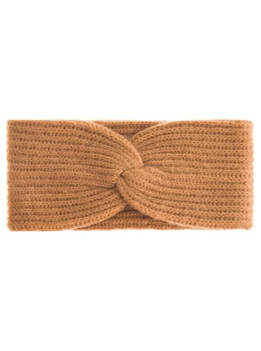 Zwillingsherz Rippen Stirnband aus 100% Kaschmir - Hochwertiges Grobstrick Kopfband Uni Design für Damen Frauen - Wolle - Ohrenschutz Haarband - Sport Freizeit warm weich - Frühjahr Herbst Winter von Zwillingsherz