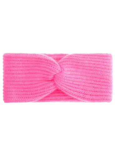 Zwillingsherz Rippen Stirnband aus 100% Kaschmir - Hochwertiges Grobstrick Kopfband Uni Design für Damen Frauen - Wolle - Ohrenschutz Haarband - Sport Freizeit warm weich - Frühjahr Herbst Winter von Zwillingsherz