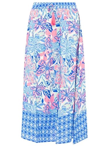 Zwillingsherz Rock Maxirock Midirock bunt Gemustert mit Gummibung L/XL von Zwillingsherz