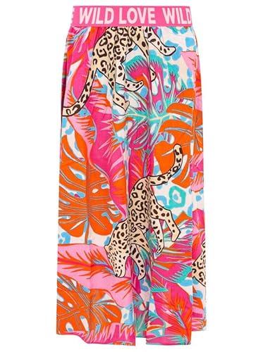 Zwillingsherz Rock Maxirock Midirock bunt Gemustert mit Gummibung L/XL von Zwillingsherz