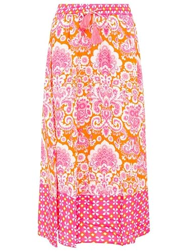 Zwillingsherz Rock Maxirock Midirock bunt Gemustert mit Gummibung L/XL von Zwillingsherz