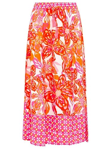 Zwillingsherz Rock Maxirock Midirock bunt Gemustert mit Gummibung L/XL von Zwillingsherz