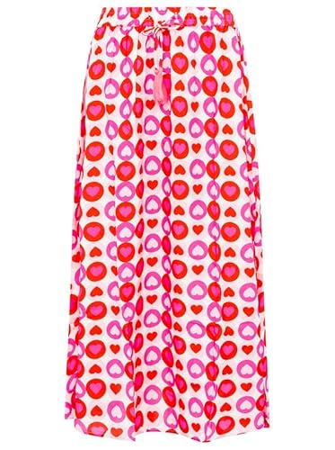 Zwillingsherz Rock Maxirock Midirock bunt Gemustert mit Gummibung S/M von Zwillingsherz