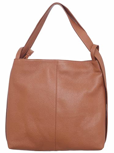 Zwillingsherz Rucksacktasche 100% Echtleder - Hochwertige 2 in 1 Rucksacktasche für Damen Frauen Mädchen – Groß und elegant - Schultertasche Rucksack von Zwillingsherz