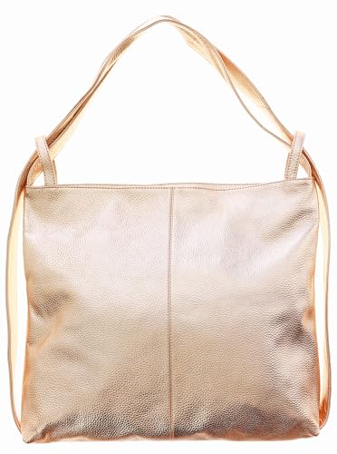 Zwillingsherz Rucksacktasche 100% Echtleder - Hochwertige 2 in 1 Rucksacktasche für Damen Frauen Mädchen – Groß und elegant - Schultertasche Rucksack von Zwillingsherz