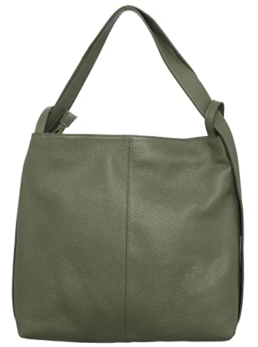 Zwillingsherz Rucksacktasche 100% Echtleder - Hochwertige 2 in 1 Rucksacktasche für Damen Frauen Mädchen – Groß und elegant - Schultertasche Rucksack von Zwillingsherz