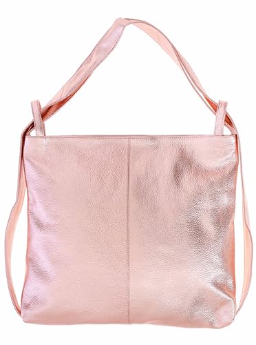 Zwillingsherz Rucksacktasche 100% Echtleder - Hochwertige 2 in 1 Rucksacktasche für Damen Frauen Mädchen – Groß und elegant - Schultertasche Rucksack von Zwillingsherz