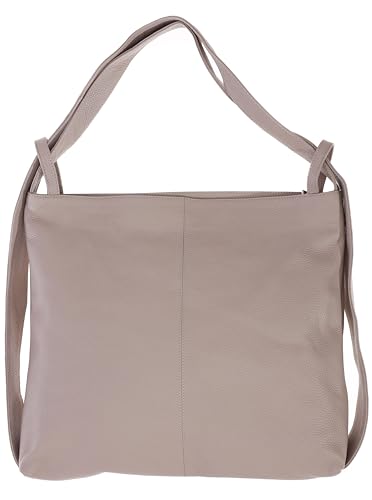 Zwillingsherz Rucksacktasche 100% Echtleder - Hochwertige 2 in 1 Rucksacktasche für Damen Frauen Mädchen – Groß und elegant - Schultertasche Rucksack von Zwillingsherz