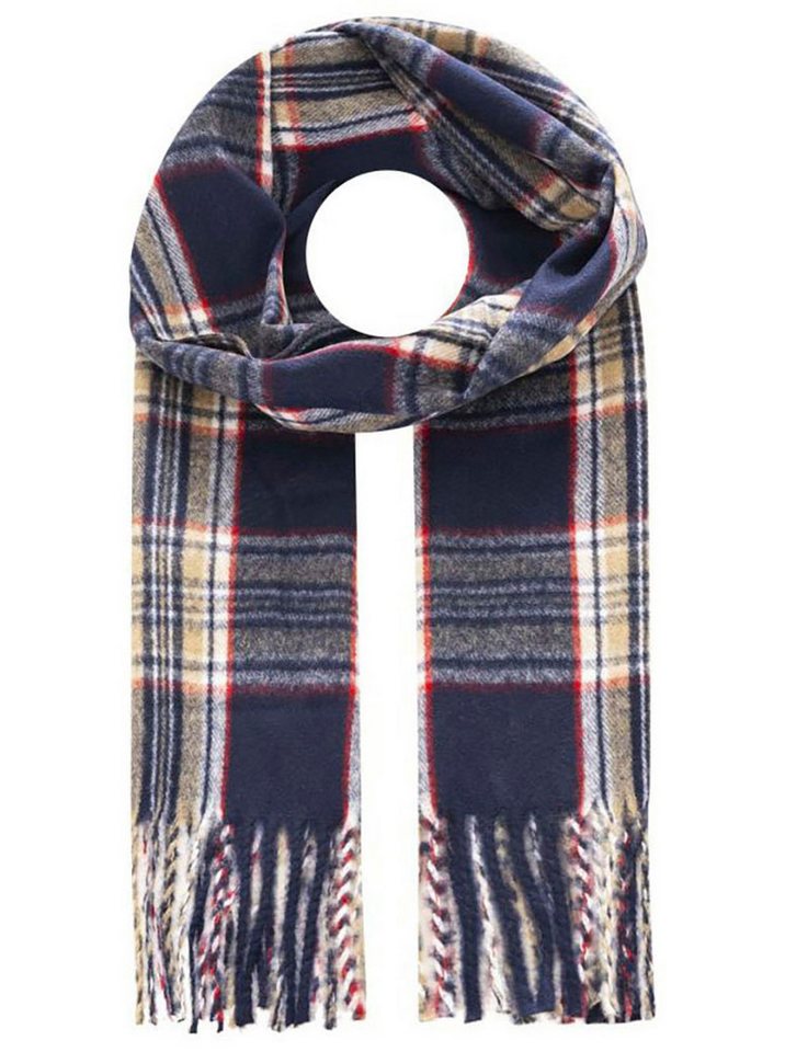 Zwillingsherz Schal "Kariert", mit Karo-Muster und Fransenabschlüssen von Zwillingsherz