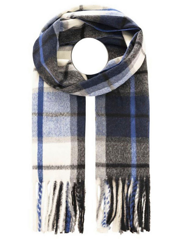 Zwillingsherz Schal "Kariert", mit Karo-Muster und Fransenabschlüssen von Zwillingsherz