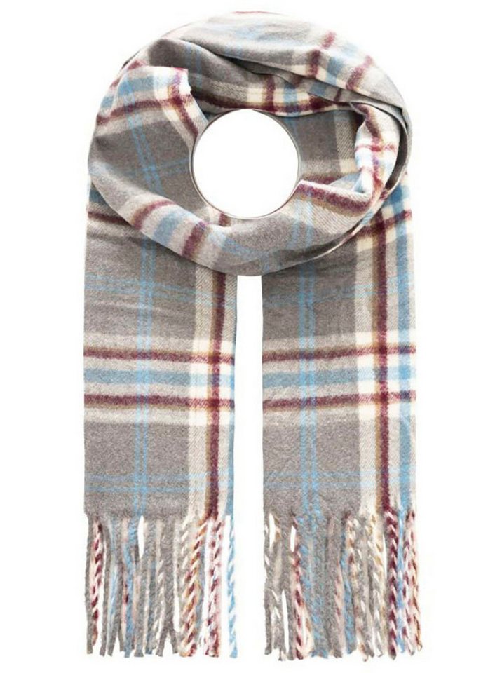 Zwillingsherz Schal "Kariert", mit Karo-Muster und Fransenabschlüssen von Zwillingsherz