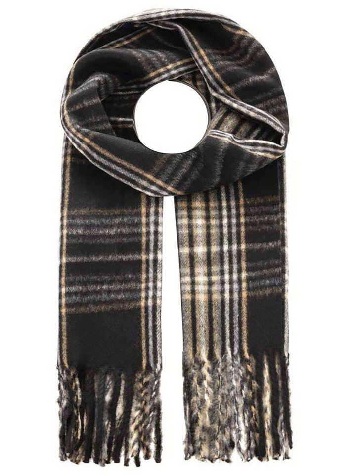 Zwillingsherz Schal "Kariert", mit Karo-Muster und Fransenabschlüssen von Zwillingsherz