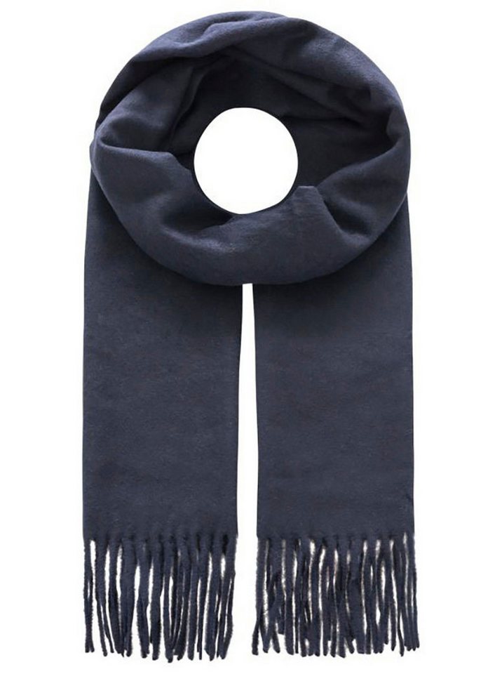 Zwillingsherz Schal "Wollmix Uni", mit Fransenabschluss von Zwillingsherz