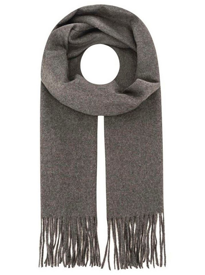 Zwillingsherz Schal "Wollmix Uni", mit Fransenabschluss von Zwillingsherz