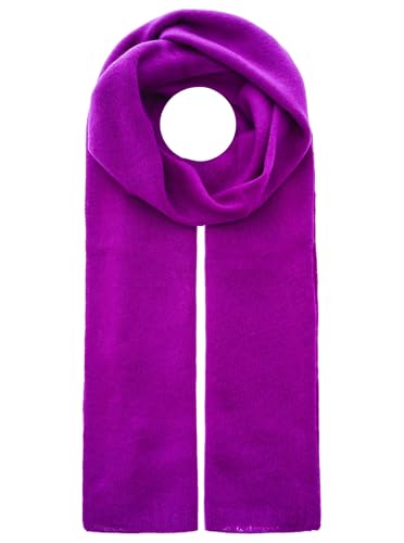 Zwillingsherz Schal aus 100% Kaschmir - Hochwertiger Strickschal Classic Uni Design Damen Frauen - XXL Hals-Tuch Damenschal Übergangsschal warm weich kuschelig - Strick-Waren Frühling Herbst Winter von Zwillingsherz