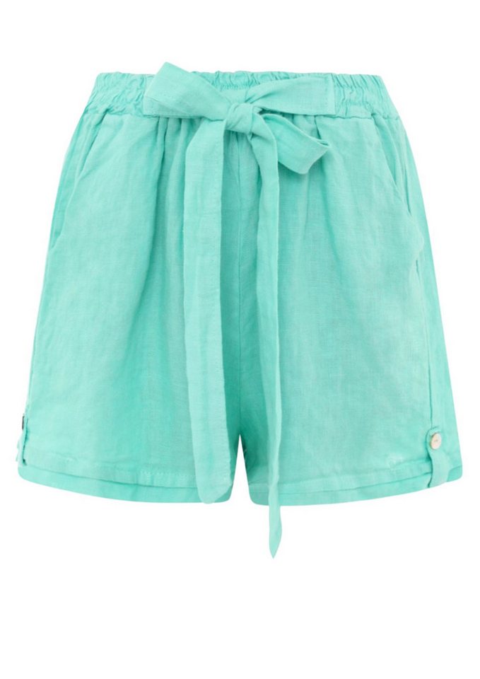 Zwillingsherz Shorts Zwillingsherz Damen Shorts Bermuda aus 100 % Leinen von Zwillingsherz