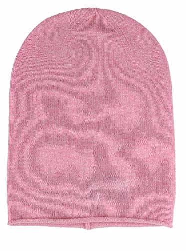 Zwillingsherz Slouch-Beanie-Mütze aus 100% Kaschmir - Hochwertige Strickmütze für Damen Mädchen Jungen - Hat - Unisex - One Size - warm und weich im Sommer Herbst und Winter - Mel p von Zwillingsherz