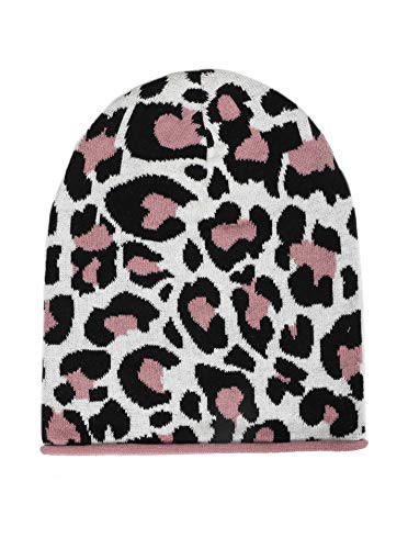 Zwillingsherz Slouch-Beanie-Mütze mit Baumwolle - Hochwertige Strickmütze mit Leo Design für Damen Mädchen Jungen 2020 - Hat - One Size - Frühjahr Sommer Herbst und Winter - altro von Zwillingsherz