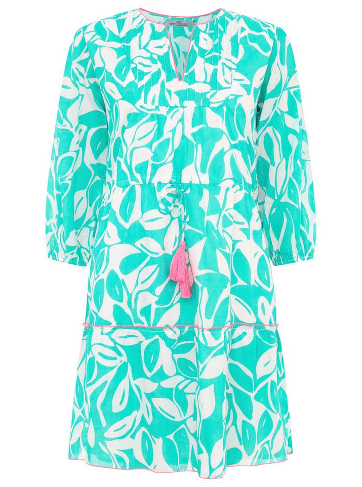 Zwillingsherz Sommerkleid Tunika-Kleid mit floralem Allover-Print von Zwillingsherz