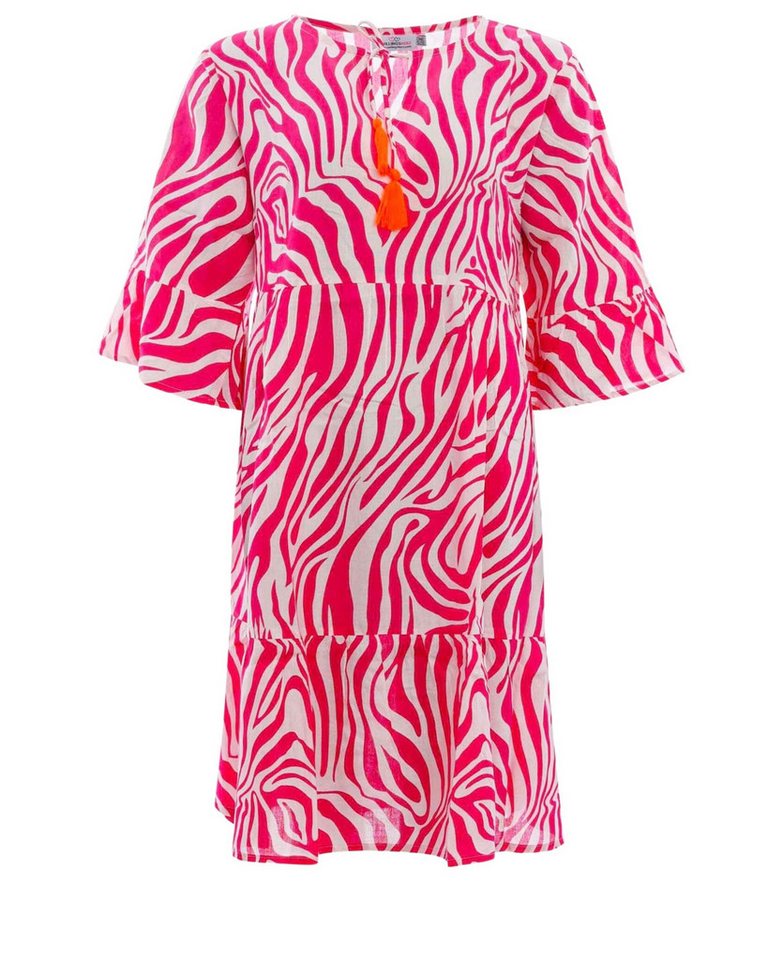 Zwillingsherz Sommerkleid Zwillingsherz Kleid Zebradreams in blau oder pink Zebramuster von Zwillingsherz