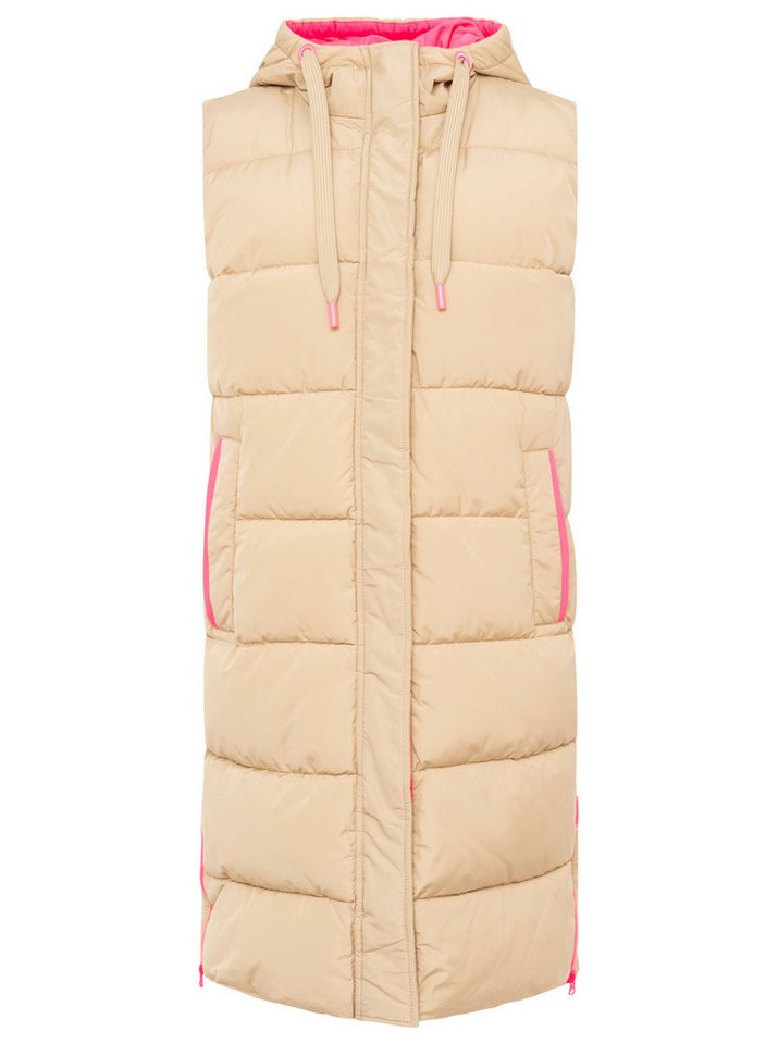 Zwillingsherz Steppweste "Smile" Smile-Steppung hinten, Zippern seitlich, Kapuze, Kordelzug von Zwillingsherz