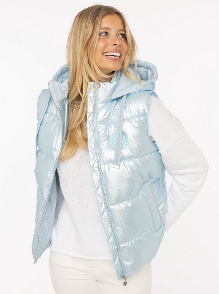 Zwillingsherz Steppweste "Zwillingsherz" Frontreißverschluß, Kapuze, seitlichen Taschen von Zwillingsherz