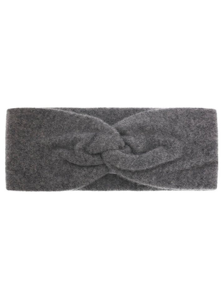 Zwillingsherz Stirnband "Classic" Knoten vorn, Cashmere, Feinstrick von Zwillingsherz