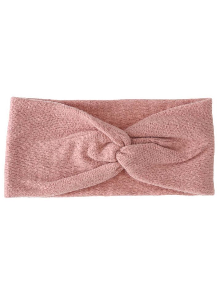 Zwillingsherz Stirnband "Classic" Knoten vorn, Cashmere, Feinstrick von Zwillingsherz