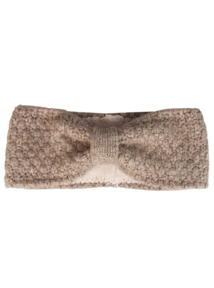 Zwillingsherz Stirnband "Muster" mit Muster, Knoten und Wollanteil von Zwillingsherz