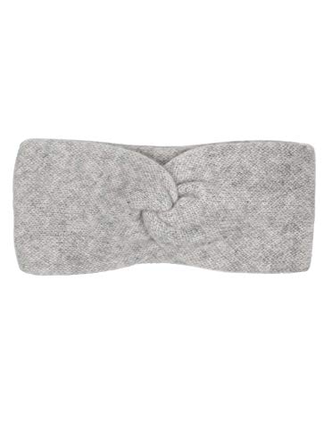 Zwillingsherz Stirnband aus 100% Kaschmir - Hochwertiges Grobstrick-Kopfband im Uni für Damen Frauen Mädchen - Wolle - Ohrenschutz - Haarband - warm und weich für Frühjahr Herbst Winter von Zwillingsherz