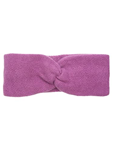 Zwillingsherz Stirnband aus 100% Kaschmir - Hochwertiges Grobstrick-Kopfband im Uni Design für Damen Frauen Mädchen - Wolle - Ohrenschutz - Haarband - warm und weich für Frühjahr Herbst und Winter von Zwillingsherz