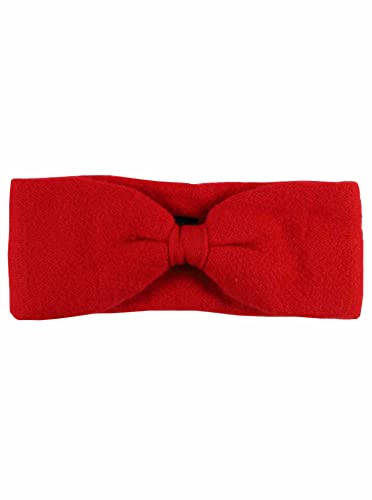 Zwillingsherz Stirnband aus 100% Kaschmir - Hochwertiges Kopfband im Uni Design für Damen Frauen Mädchen - Wolle - Haarband – warm und weich perfekt für Frühjahr Herbst Winter - rot von Zwillingsherz