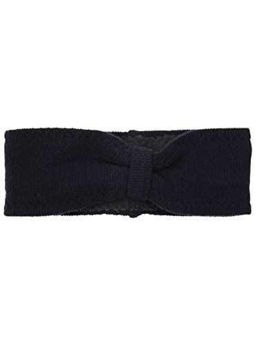 Zwillingsherz Stirnband mit Kaschmir - Hochwertiges Strick-Kopfband für Damen Frauen Mädchen - Uni - Mit Fleece - Wolle - Ohrenschutz - Haarband - warm - weich für Winter und Frühjahr navy von Zwillingsherz