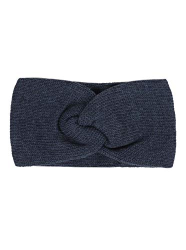 Zwillingsherz Stirnband mit Zopf-Knoten - Hochwertiges Strick-Kopfband für Damen Frauen Mädchen - Kaschmir - Ohrenschutz - Haarband - warm weich und luftig für Frühjahr Herbst und Winter - jeans von Zwillingsherz