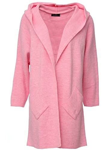 Zwillingsherz Strickjacke Cardigan für Damen - Hochwertiger Mantel Überwurf warm kuschelig weich mit Kapuze - Cape Umhang Strick Frühjahr Herbst Winter von Zwillingsherz