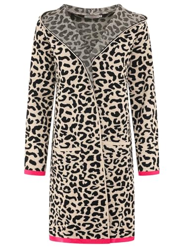 Zwillingsherz Strickjacke Leo Cardigan für Damen Frauen - Hochwertiger Mantel Überwurf warm weich und kuschelig mit Kapuze - Perfekt für Frühjahr Herbst Winter - Cape Umhang mit weichem Strick von Zwillingsherz