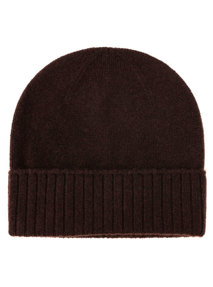 Zwillingsherz Strickmütze Kaschmir Mütze Gerippter-Umschlag von Zwillingsherz