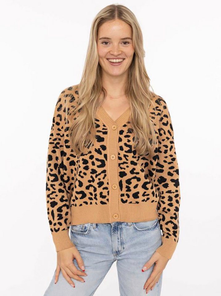 Zwillingsherz Strickpullover "Classic Leo" Animal-Muster von Zwillingsherz