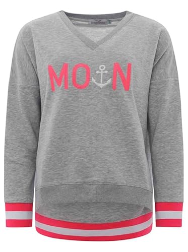 Zwillingsherz Sweatshirt Damen Pullover Modell Moin Shirt Langarm Gr. S bis 2XL von Zwillingsherz