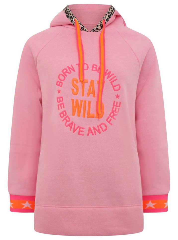 Zwillingsherz Sweatshirt Frontprint, detailreiche Kapuze von Zwillingsherz