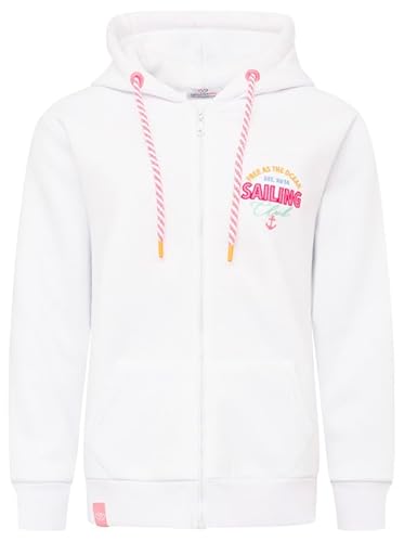 Zwillingsherz Sweatshirt Hoodiejacke Sweatjacke Damen Modell Sailing Club Langarm Gr. 2XL von Zwillingsherz