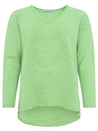 Zwillingsherz Sweatshirt Positiv für Damen Frauen – Hochwertiger Baumwoll Pullover Hoodie Pulli Langarm kuschelig weich Langarmshirt Oversized Sommer von Zwillingsherz