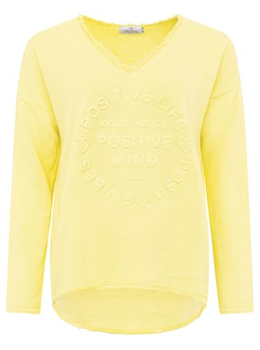 Zwillingsherz Sweatshirt Positiv für Damen Frauen – Hochwertiger Baumwoll Pullover Hoodie Pulli Langarm kuschelig weich Langarmshirt Oversized Sommer von Zwillingsherz